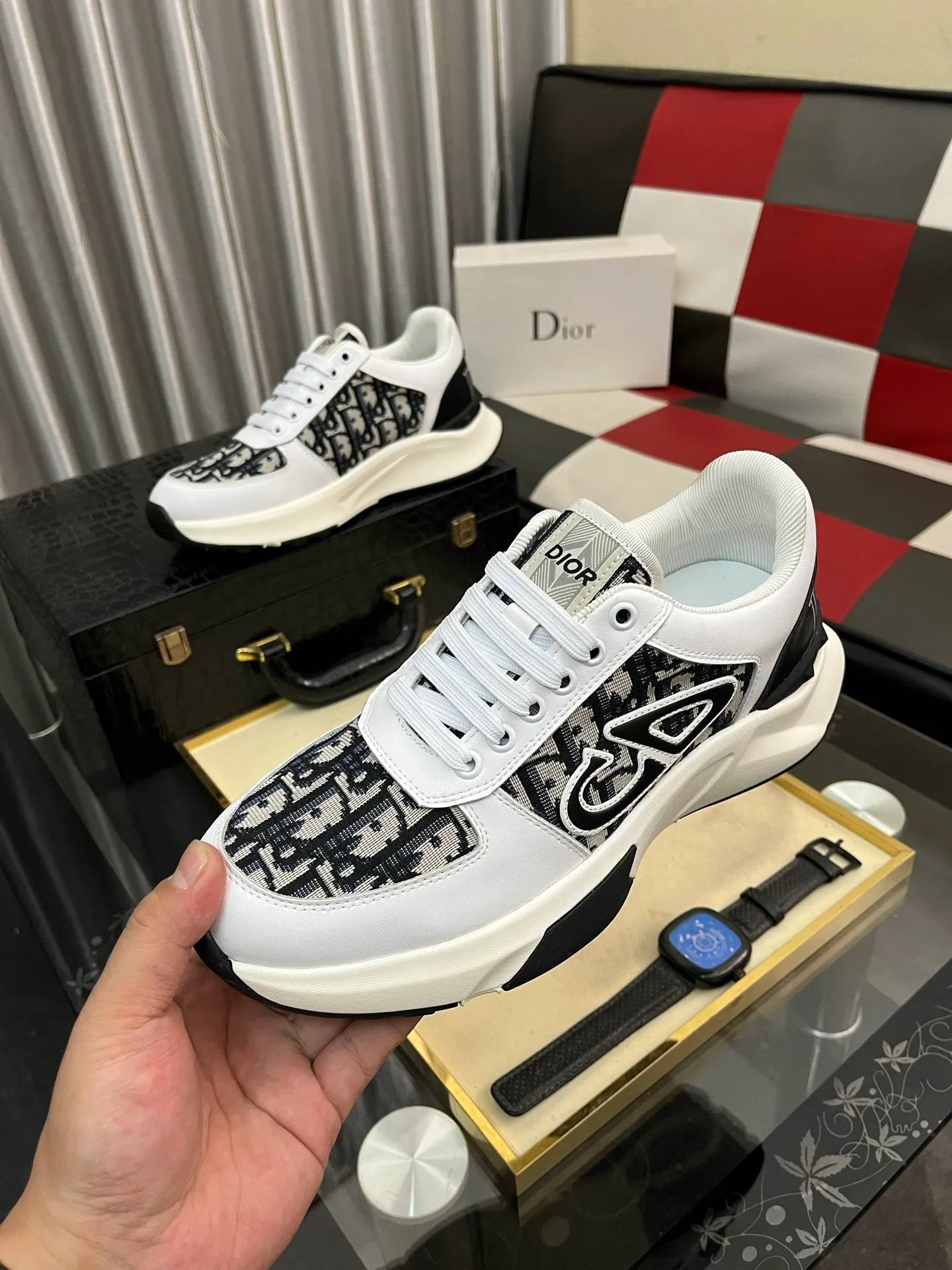 Men's Men's Shoes 💰438⌚️⌚️"Dior DIOR*" latest hot style casual shoes, top brand [seduce] luxury~purchase, top~quality. [Strong] The upper is made of imported breathable cowhide with material ➕ breathable sheepskin feet (•) and fine workmanship. Code number: 38-444️⃣Colors available